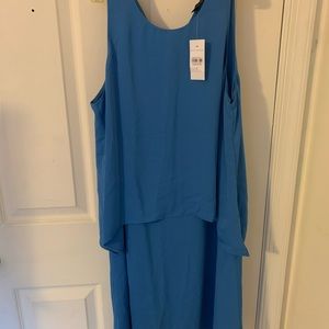 NWT Beautiful blue Ann Taylor 2 dress multilayer